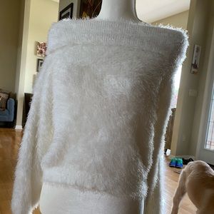 Over the shoulder sweater
